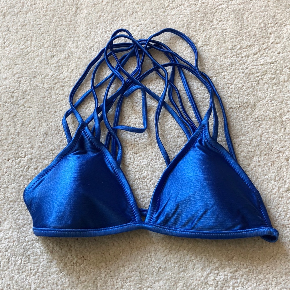 Royal blue bikini top